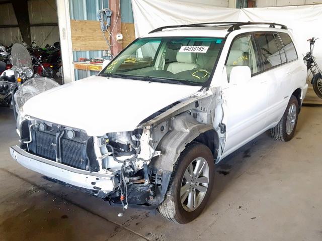 JTEEW21A360022117 - 2006 TOYOTA HIGHLANDER WHITE photo 2