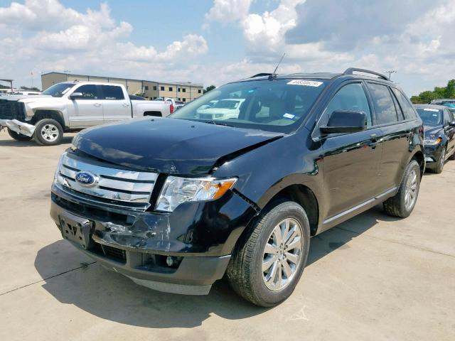 2FMDK3JC0ABB58257 - 2010 FORD EDGE SEL BLACK photo 2