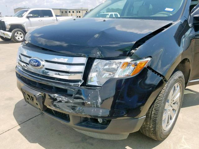 2FMDK3JC0ABB58257 - 2010 FORD EDGE SEL BLACK photo 9