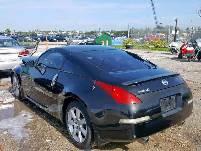 JN1AZ34D34T165315 - 2004 NISSAN 350Z COUPE BLACK photo 3