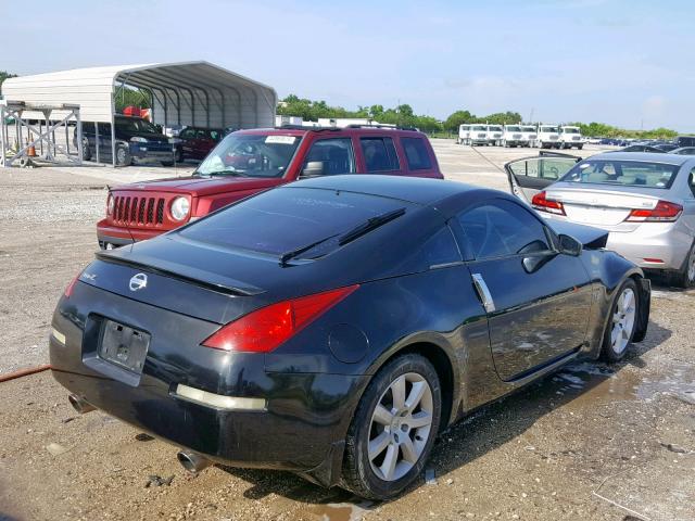 JN1AZ34D34T165315 - 2004 NISSAN 350Z COUPE BLACK photo 4