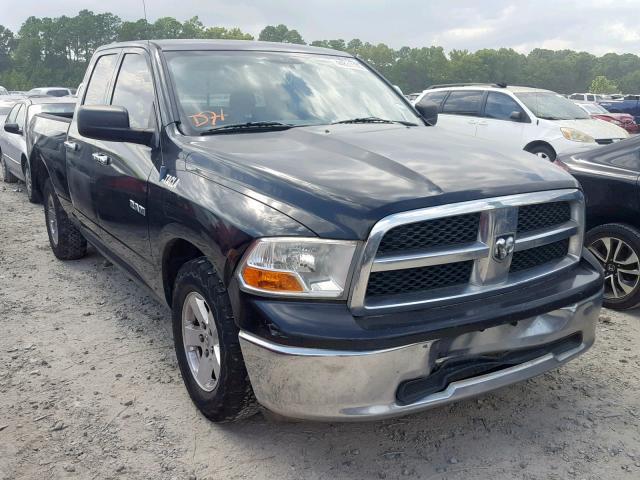 1D7RB1GP5AS110984 - 2010 DODGE RAM 1500 BLACK photo 1