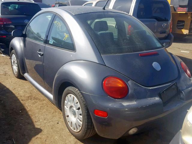 3VWBK31C84M407299 - 2004 VOLKSWAGEN NEW BEETLE ნაცრისფერი ფოტო 3