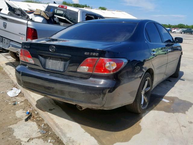 JTHBA30G245028281 - 2004 LEXUS ES 330 BLACK photo 4