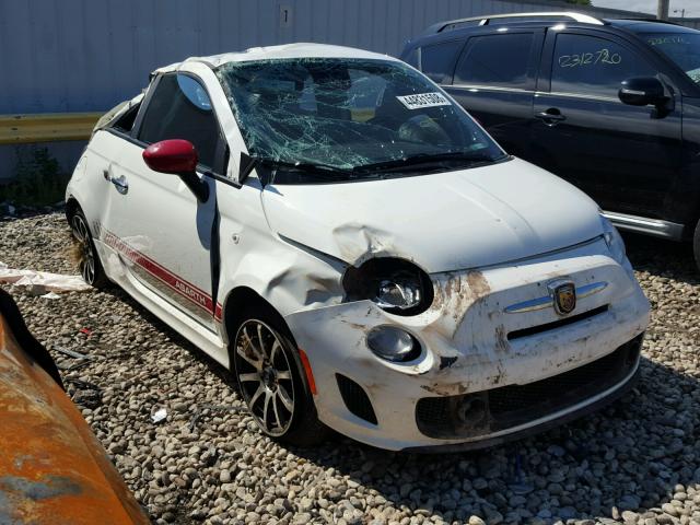 3C3CFFFH0DT737353 - 2013 FIAT 500 ABARTH WHITE photo 1