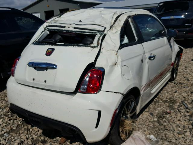 3C3CFFFH0DT737353 - 2013 FIAT 500 ABARTH WHITE photo 4