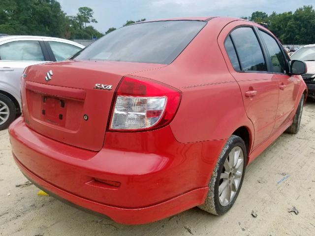 JS2YC415585108887 - 2008 SUZUKI SX4 CONVEN RED photo 4