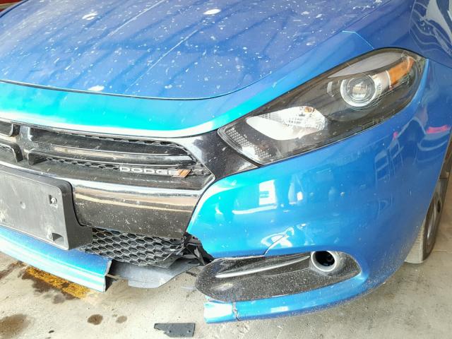 1C3CDFBB0GD680055 - 2016 DODGE DART SXT BLUE photo 9