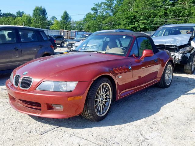 WBACN53451LJ55649 - 2001 BMW Z3 3.0 RED photo 2