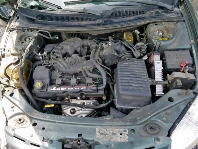 1C3EL55R22N248441 - 2002 CHRYSLER SEBRING LX GREEN photo 7