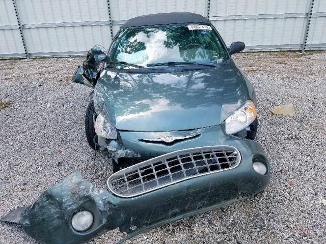 1C3EL55R22N248441 - 2002 CHRYSLER SEBRING LX GREEN photo 9