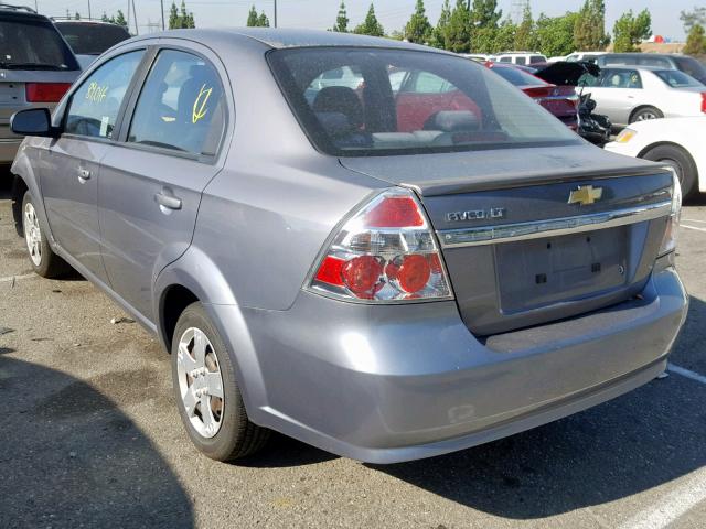 KL1TD5DEXBB197794 - 2011 CHEVROLET AVEO LS GRAY photo 3