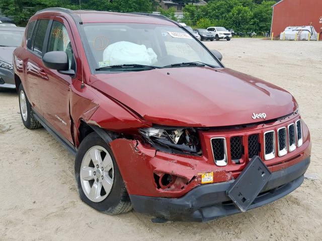 1C4NJCBA8ED844412 - 2014 JEEP COMPASS SP RED photo 1