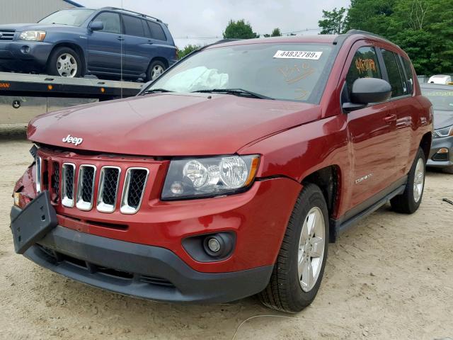 1C4NJCBA8ED844412 - 2014 JEEP COMPASS SP წითელი ფოტო 2