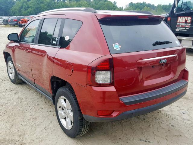 1C4NJCBA8ED844412 - 2014 JEEP COMPASS SP RED photo 3