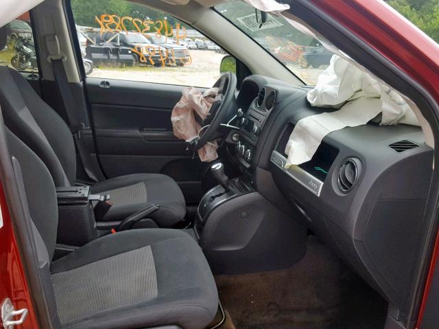 1C4NJCBA8ED844412 - 2014 JEEP COMPASS SP წითელი ფოტო 5