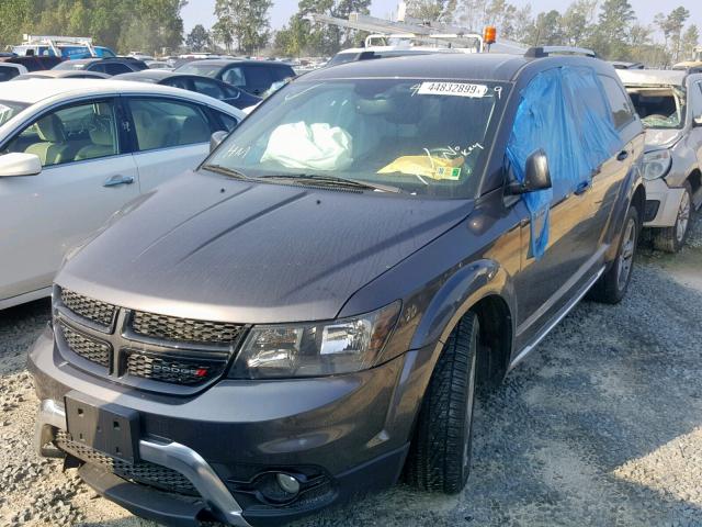 3C4PDCGG9JT156386 - 2018 DODGE JOURNEY CR GRAY photo 2