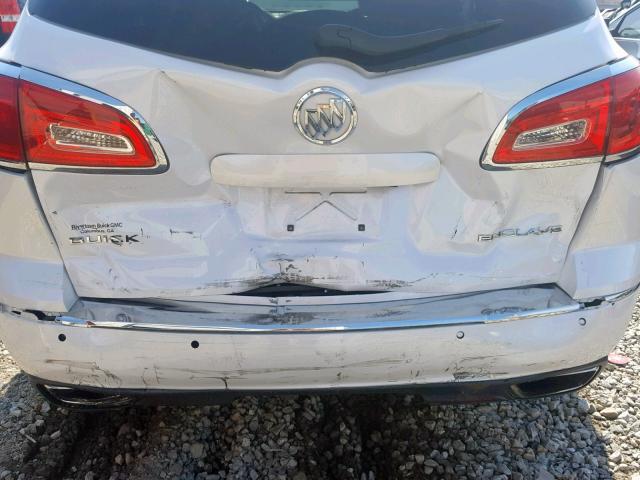 5GAKRBKD0GJ224997 - 2016 BUICK ENCLAVE WHITE photo 9