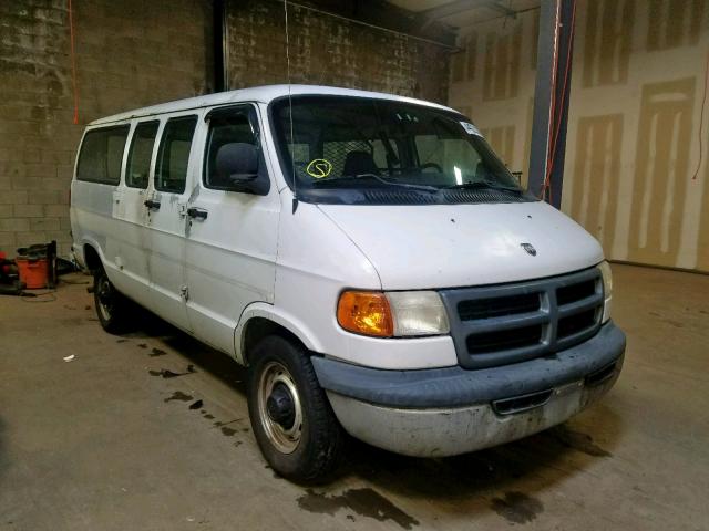 2B7KB31Z02K127298 - 2002 DODGE RAM VAN B3 WHITE photo 1