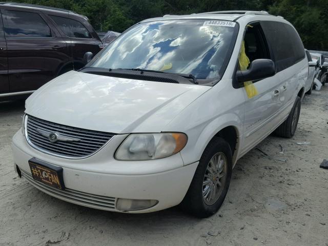 2C8GP64L41R166884 - 2001 CHRYSLER TOWN & COU WHITE photo 2