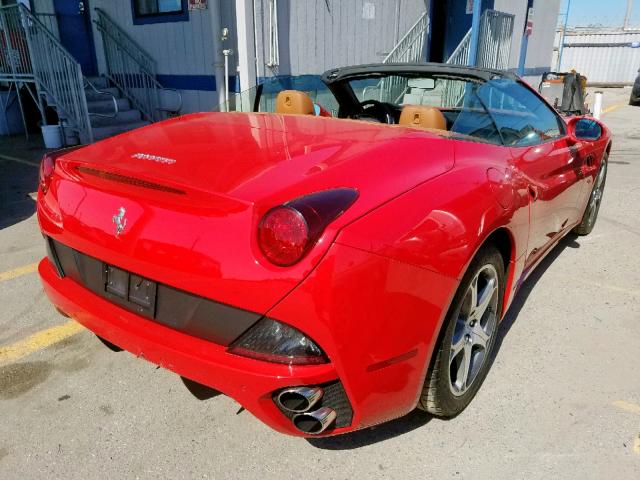 ZFF65LJA8C0182914 - 2012 FERRARI CALIFORNIA RED photo 4