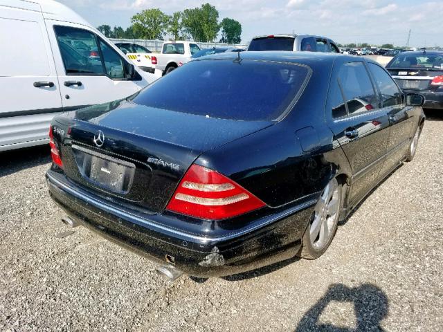 WDBNG78J82A248225 - 2002 MERCEDES-BENZ S 600 BLACK photo 4