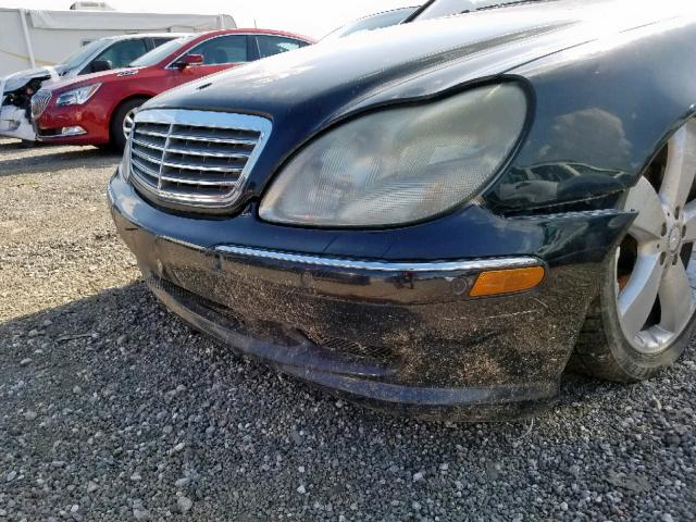 WDBNG78J82A248225 - 2002 MERCEDES-BENZ S 600 BLACK photo 9