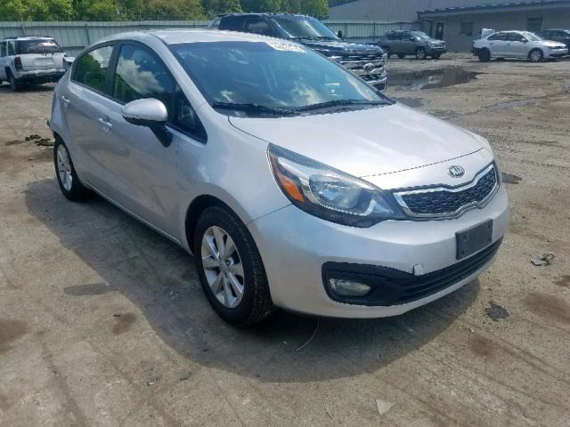 KNADN4A31D6296018 - 2013 KIA RIO EX SILVER photo 1