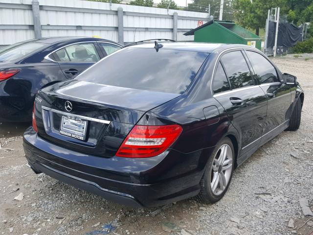 WDDGF4HB1CR221543 - 2012 MERCEDES-BENZ C 250 BLACK photo 4