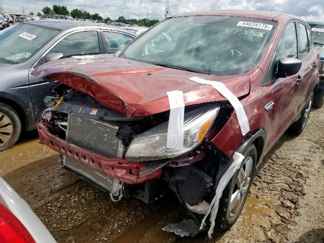 1FMCU0F70GUC76618 - 2016 FORD ESCAPE S RED photo 2