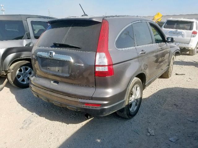 5J6RE4H78AL052844 - 2010 HONDA CR-V EXL GOLD photo 4