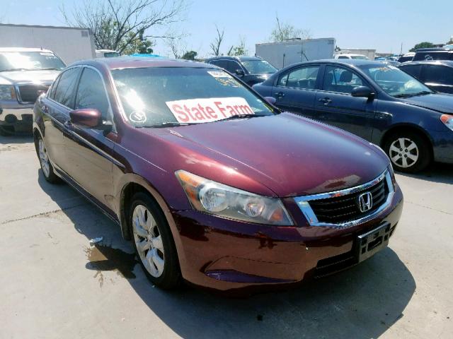 JHMCP26888C051613 - 2008 HONDA ACCORD EXL BURGUNDY photo 1