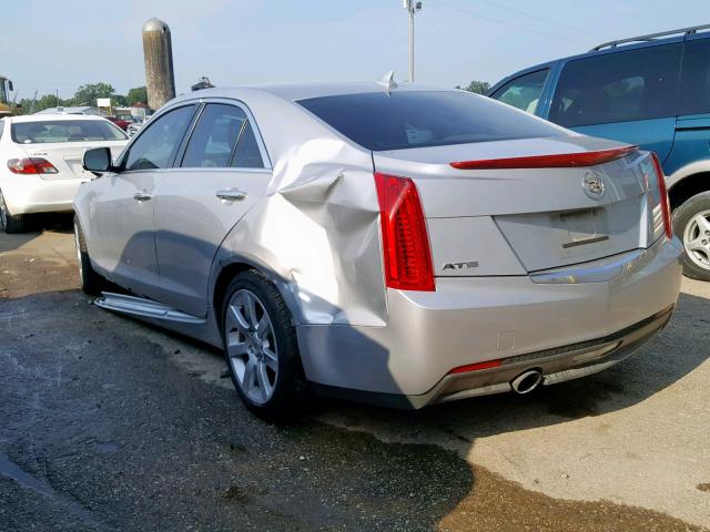 1G6AA5RA4D0131497 - 2013 CADILLAC ATS SILVER photo 3