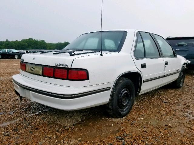 2G1WL54T3P1109322 - 1993 CHEVROLET LUMINA WHITE photo 4