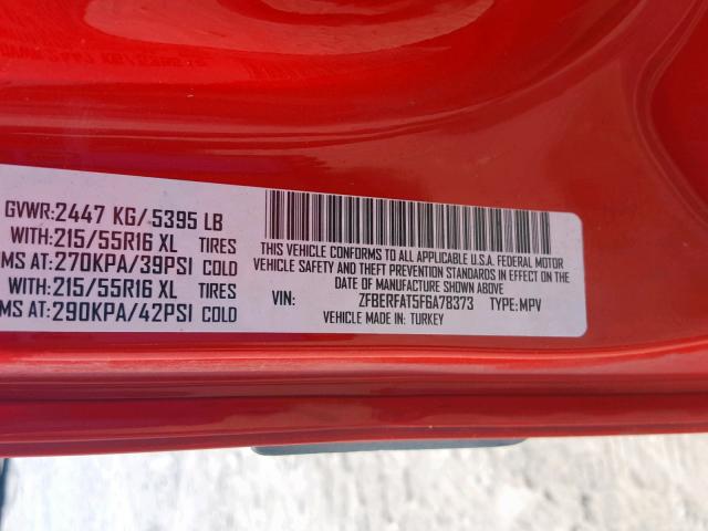 ZFBERFAT5F6A78373 - 2015 RAM PROMASTER Qırmızı foto 10