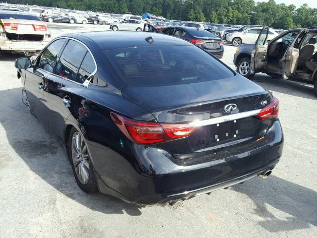 JN1EV7APXJM353872 - 2018 INFINITI Q50 LUXE BLACK photo 3