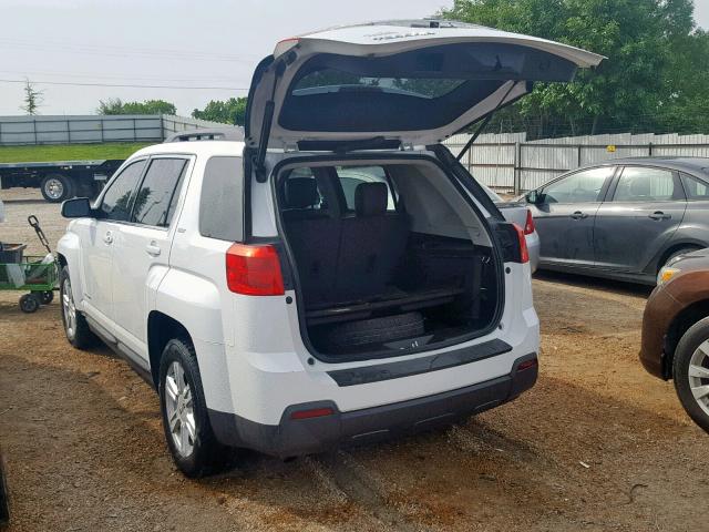 2GKALSEKXF6205590 - 2015 GMC TERRAIN SL WHITE photo 3