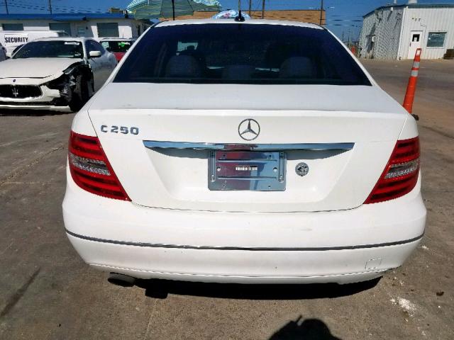 WDDGF4HB7EA920385 - 2014 MERCEDES-BENZ C 250 WHITE photo 9