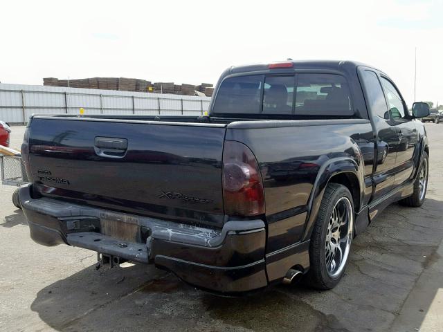 5TETU22N89Z670513 - 2009 TOYOTA TACOMA X-R BLACK photo 4