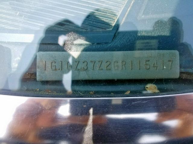 1G1GZ37Z2GR115417 - 1986 CHEVROLET MONTE CARL ლურჯი ფოტო 10