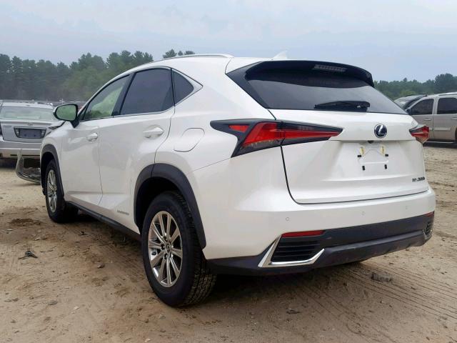 JTJBJRBZ5K2118698 - 2019 LEXUS NX 300H WHITE photo 3