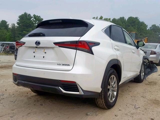 JTJBJRBZ5K2118698 - 2019 LEXUS NX 300H WHITE photo 4