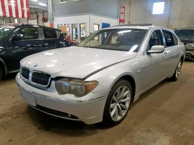 WBAGN63464DS49951 - 2004 BMW 745 LI SILVER photo 2