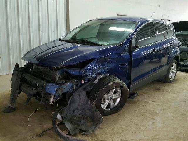 1FMCU0F70EUE38955 - 2014 FORD ESCAPE S BLUE photo 2