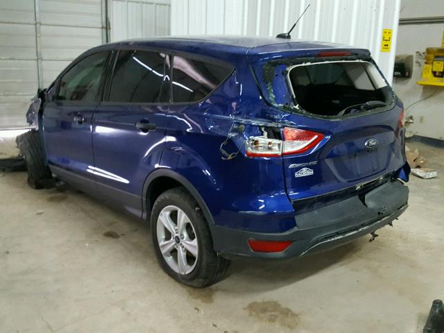 1FMCU0F70EUE38955 - 2014 FORD ESCAPE S BLUE photo 3