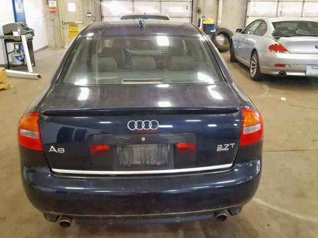 WAUCD64B14N084884 - 2004 AUDI A6 S-LINE BLUE photo 9