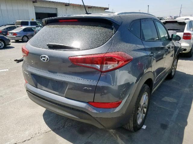 KM8J3CA47GU102781 - 2016 HYUNDAI TUCSON LIM GRAY photo 4