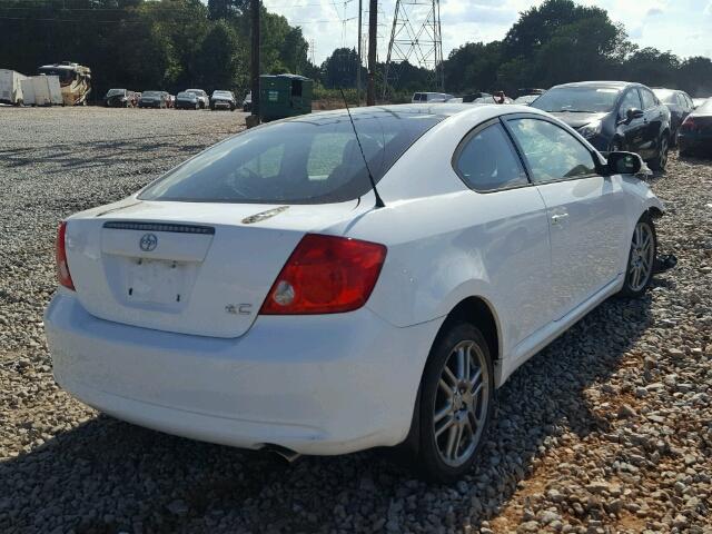 JTKDE167370175259 - 2007 TOYOTA SCION TC WHITE photo 4