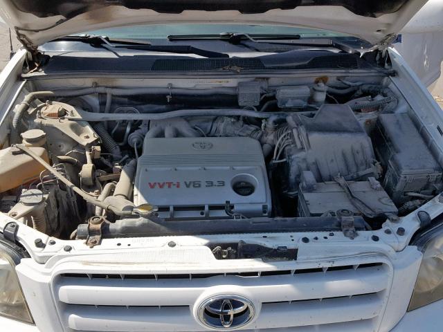 JTEEP21AX40032055 - 2004 TOYOTA HIGHLANDER WHITE photo 7