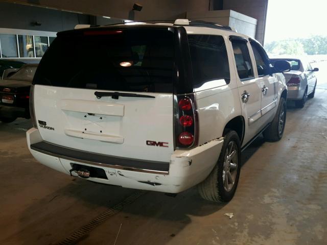 1GKFK63877J322426 - 2007 GMC YUKON DENA WHITE photo 4